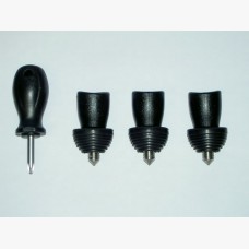 22SPK3. Spiked Feet (3) for 22.5mm Tubes