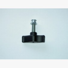 RA02194V. Knob  with threaded Bushing Black